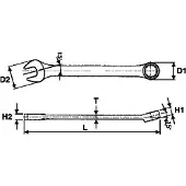 Teng Tools Ring-Maulschlüssel 72670607 3.7mm 150mm Chrom-Vanadium-Stahl 47g