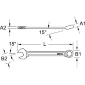 Ks Tools CHROMEplus Ringmaulschlüssel, XL