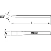 Ks Tools BRONZEplus Maurermeißel, 14x250mm ( 963.2445 )