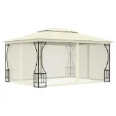 Syfax Pavillon mit Netz 300x400x265 cm Creme