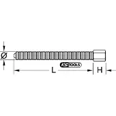 Ks Tools 610.2205, Spindel, Schwarz, 1 Stück(e), Stahl, G1/2, 2,1 cm