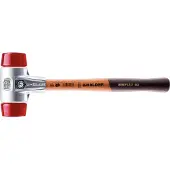HALDER SIMPLEX Schonhammer Ø 40 mm Plastik rot mit Aluminiumgehäuse