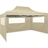 Syfax Faltzelt mit 3 Seitenteilen 3x4,5 m Creme