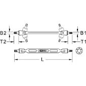 Ks Tools 517.0319 Doppel-Gelenkschlüssel
