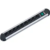 Bachmann PRIMO Steckdosenleiste 6x Schutzkontakt, Aluminium, 1,75 m