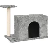 Syfax Kratzbaum mit Sisal-Kratzsäule Hellgrau 51 cm