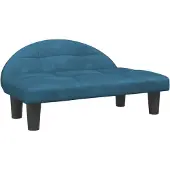 Syfax Hundebett Blau 70x52x30 cm Samt