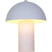 Nowa Tischleuchte Metall weiß matt, matt, Wippschalter am Kabel, H: 260mm, exkl. 1x E14 25W 230V