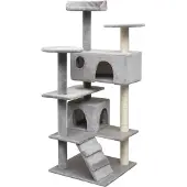 Syfax Katzen-Kratzbaum Sisal 125 cm Grau