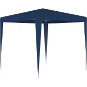 Syfax Partyzelt dkd-home-decor Blau 2,5 x 2,5 x 2,4 m (L x B x H) UV-beständig und wasserfest