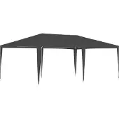 Syfax Profi-Partyzelt 4×6 m Anthrazit 90 g/m²