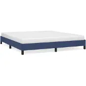 Syfax Bettgestell ohne Matratze Blau 180x200 cm Stoff
