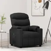 PUEAZU Relaxsessel Elektrisch Schwarz Stoff - Fernseh- & Relaxsessel &30857