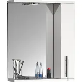 VCM Badschrank zeitlos | Maße ca. H. 60 x B. 50 x T. 14 cm | ausreichend Stauraum | Spiegelschrank - Lisalo M