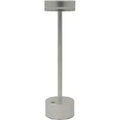 Luxus Europe - Tischlampe Touch Yvette Silber - Kabellose LED-Tischlampe für den Innenbereich – USB-C wiederaufladbar