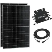 Pro-Tec Balkonkraftwerk 'Brusson' 800W + Inverter + 10m Kabel