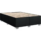 Syfax Bettgestell ohne Matratze Schwarz 160x200 cm Stoff