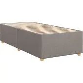 Syfax Bettgestell ohne Matratze Taupe 90x200 cm Stoff