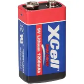Xcell CR9V/P 9V-Block Batterie (erweiterter Betriebstemperaturbereich) 131347