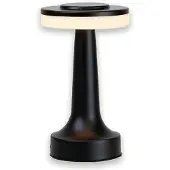 Luxus Europe - Tischlampe Touch Beau Schwarz - Kabellose LED-Tischlampe für den Innenbereich – USB-C wiederaufladbar