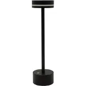 Luxus Europe - Tischlampe Touch Yvette Schwarz - Kabellose LED-Tischlampe für den Innenbereich – USB-C wiederaufladbar