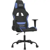 Syfax Gaming-Stuhl Schwarz und Blau Stoff