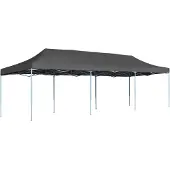 Syfax Faltzelt Pop-Up Partyzelt 3 x 9 m Anthrazit