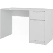 Vicco Schreibtisch Ruben Weiß 120 x 55 cm mit Schublade, Model 49262