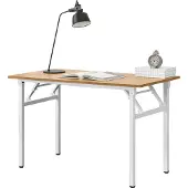 Neu.haus [] Klapptisch - 120 x 60cm Schreibtisch Bürotisch Computertisch Tisch Klappbar Buche / Weiß