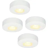 HOFTRONIC™ LED Aufbaustrahler 3W 300lm 2700K IP44 Weiß Set 4 Stück