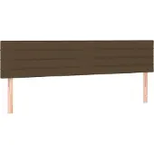 Syfax Kopfteile Dunkelbraun 180x5x78/88 cm Stoff