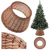 Kadax Weihnachtsbaumrock aus natürlicher Flechtweide, 46.5 cm