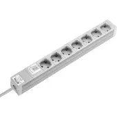 Rittal DK 7240.220, 2 m, Drinnen, Typ F, Aluminium, Polycarbonat (PC), Grau, 7 AC-Ausgänge