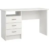 Dmora Schreibtisch - Weiß 48,1x120,1x72,6h cm