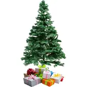 Mojawo Weihnachtsbaum Tannenbaum künstlich H180 cm inkl Ständer grün