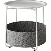 Vicco Couchtisch Liva Weiß 47 x 50 cm, Model 51719