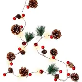 Goobay 60274, Lichterketten, Braun, Grün, Mehrfarbig, Rot, Kupfer, Kunststoff, Holz, IP20, 20 Glühbirne(n), LED