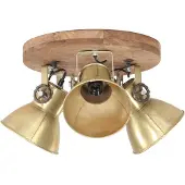 vidaXL Deckenlampe Industriestil 25 W Messing 42x27 cm E27