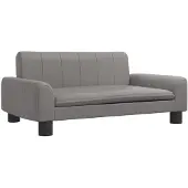 Syfax Kindersofa Grau 70x45x30 cm Kunstleder