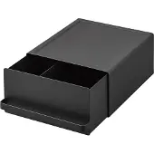 Yamazaki arbeitsplattenorganisator schublade - Schwarz - Sortierboxen | Einstellbar