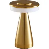 Luxus Europe - Tischlampe Touch Nina Gold - Kabellose LED-Tischlampe für den Innenbereich – USB-C wiederaufladbar