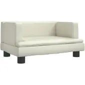 Syfax Hundebett Creme 60x40x30 cm Kunstleder
