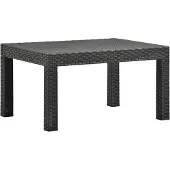 Syfax Gartentisch Anthrazit 58x58x41 cm PP Rattan