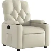 Syfax Relaxsessel Creme Kunstleder