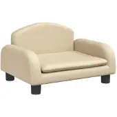 Syfax Hundebett Creme 50x40x30 cm Stoff
