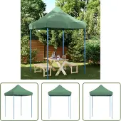 The Living Store Partyzelt Faltbar Pop-Up Grün 200x200x306 cm