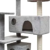 vidaXL Hochwertigen Möbel Tierbedarf - Grau Katzen-Kratzbaum Sisal 125cm Grau NEU1160164