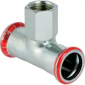Geberit GE Mapress, C-Stahl, T-Stueck mit Abgang, d35 x Rp1/2 x 35mm, verzinkt, 1 Stk.