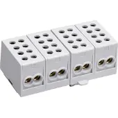 Hager Hauptleitungsabzweigklemme KH35A 4polig 2x35-2x25qmm je Pol IP20 Grau