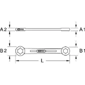 Ks Tools 518.0934, Chrom-Vanadium-Stahl, Chrom, 320 mm, 161 g, 1 Stück(e)